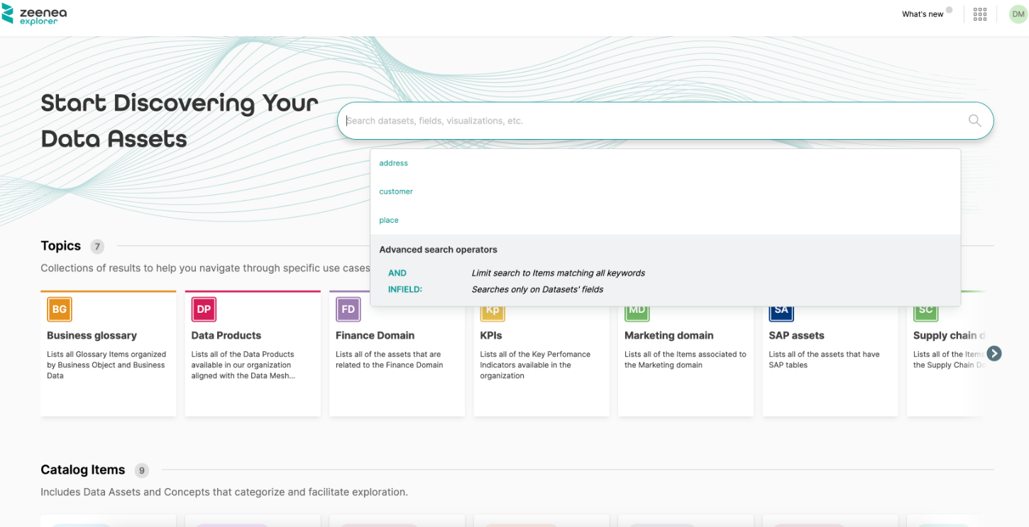 Actian Explorer Interface